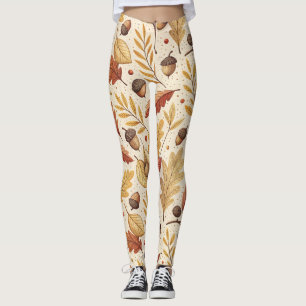 Leggings Patrón de caída elegante