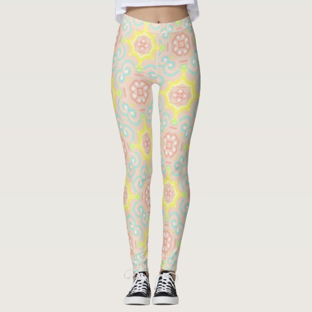 Leggings Patrón de Caleidoscopio (Anverso)