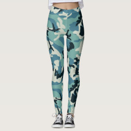 Leggings Patrón de camo de invierno