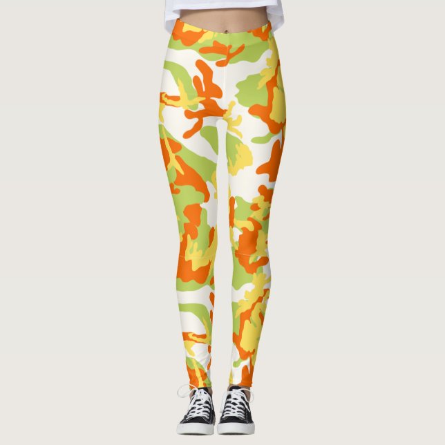 Leggings Patrón de Camo de Verano (Anverso)