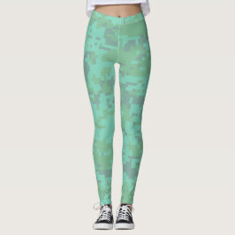 Leggings Patrón de camo digital minúsculo