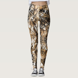 Leggings Patrón de camuflaje de cebra de leopardo colorido