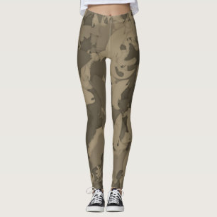 Leggings Patrón de camuflaje de pesca del Chica del país de