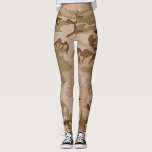 Leggings Patrón de camuflaje del desierto, patrón militar, 