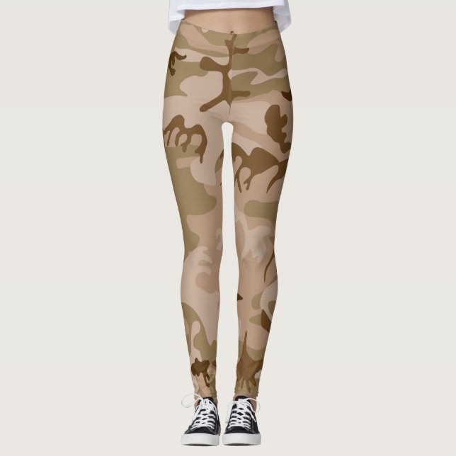 Leggings Patrón de camuflaje del desierto, patrón militar,  (Anverso)