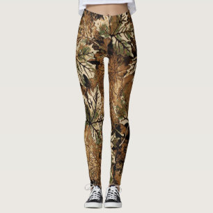 Leggings Patrón de camuflaje forestal
