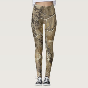 Leggings Patrón de camuflaje forestal