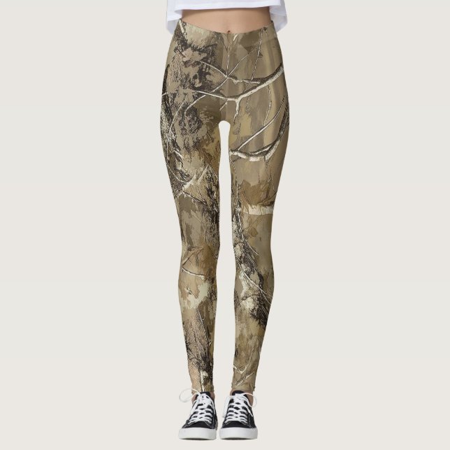 Leggings Patrón de camuflaje forestal (Anverso)
