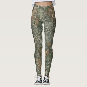 Leggings Patrón de camuflaje forestal