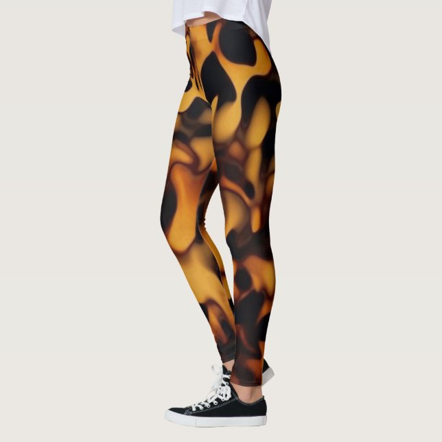 Leggings Patrón de caparazón de tortuga concha de tortuga M (Izquierda)