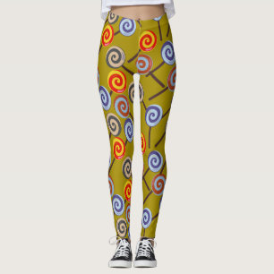 Leggings Patrón de caramelos   Patrón de las lolias   lango
