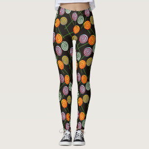 Leggings Patrón de caramelos   Patrón de las lolias   lango
