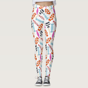 Leggings Patrón de caramelos Patrón de las lolias lango