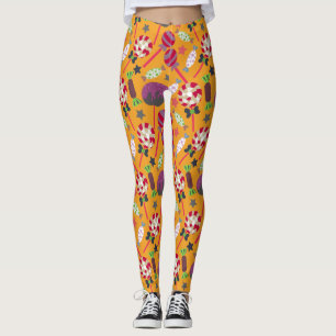 Leggings Patrón de caramelos   Patrón de las lolias   lango