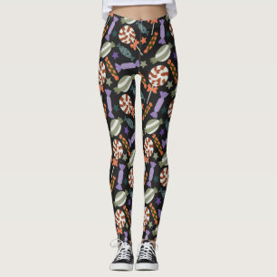 Leggings Patrón de caramelos   Patrón de las lolias   lango