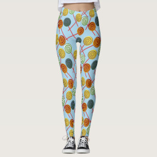 Leggings Patrón de caramelos   Patrón de las lolias   lolli