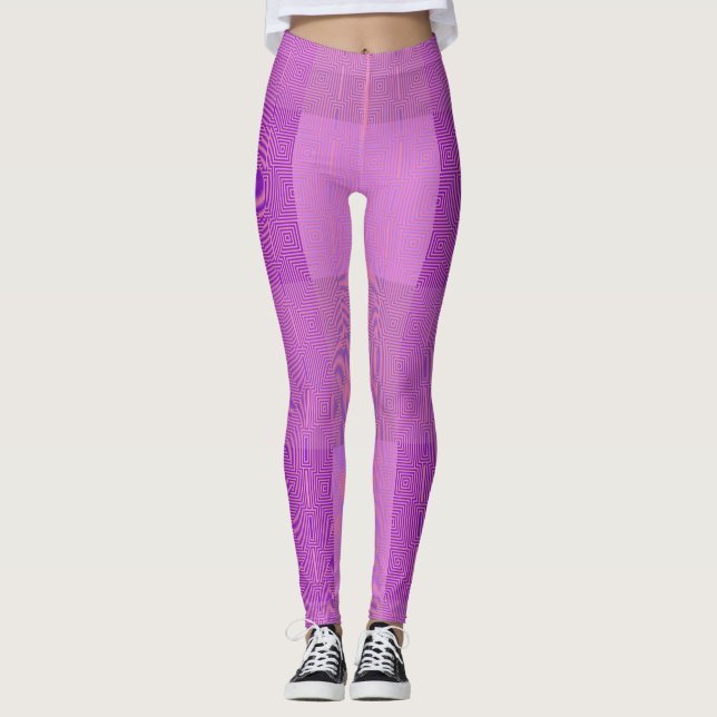 Leggings Patrón de cheques 02 rosa (Anverso)