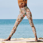 Leggings Patrón de ciervos de Woodland<br><div class="desc">Este adorable diseño de ciervos pertenece a nuestra colección FOREST FABLE. Cuenta con nuestro ilustracion original pintado a mano que representa a los brillantes ciervos de los bosques y elegantes árboles de vegetación floral. Obra de arte original de Caroline Bonne Müller</div>