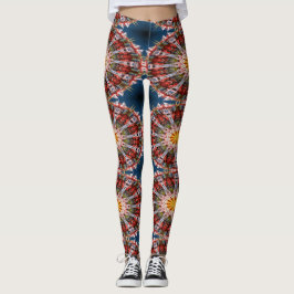 Leggings Patrón de círculos abstractos