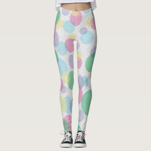 Leggings Patrón de círculos coloridos