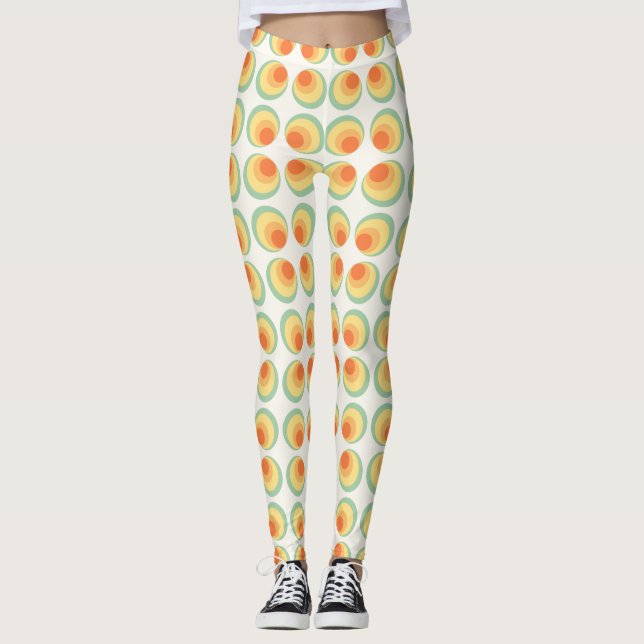 Leggings Patrón de círculos de cosecha (Anverso)