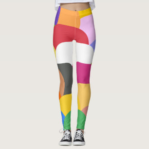 Leggings Patrón de círculos de escalas que sobrevuelan