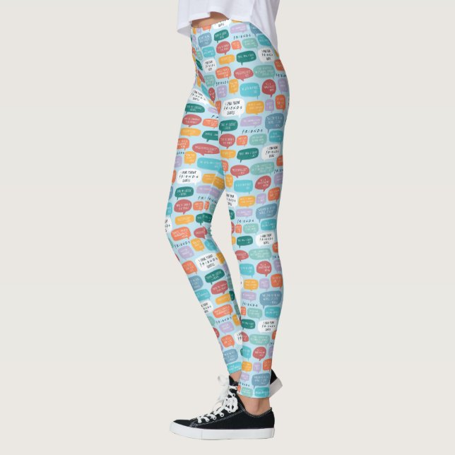 Leggings Patrón de citas de AMIGOS™ (Izquierda)
