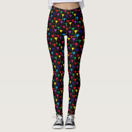Leggings Patrón de cócteles Martini colorido