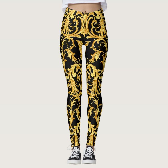 Leggings Patrón de colección Versace Barocco (Anverso)