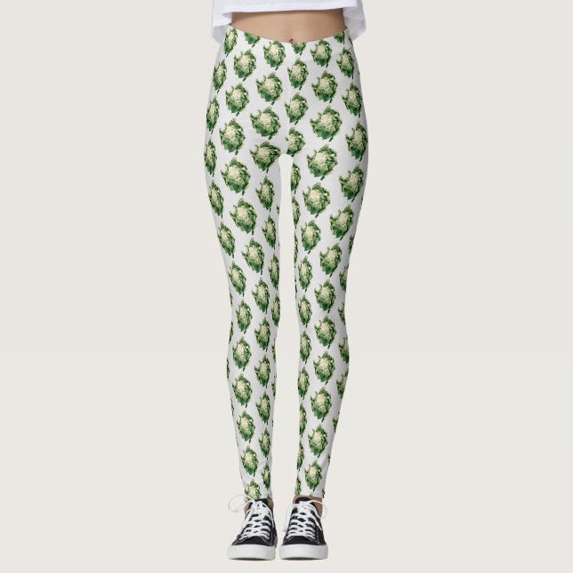 Leggings Patrón de coliflor (Anverso)