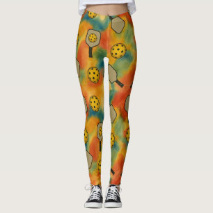 Leggings Patrón de color acuático sin costura