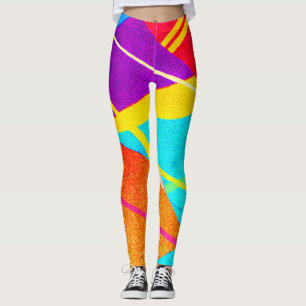 Leggings Patrón de color expresivo