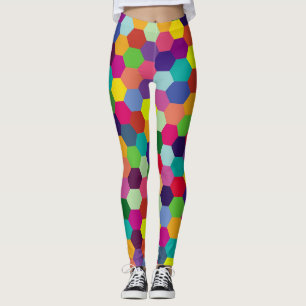 Leggings Patrón de color moderno - Hipster de primavera de