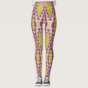 Leggings Patrón de color vintage "Ratti_Creative_Arts" L