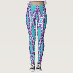 Leggings Patrón de color vintage "Ratti_Creative_Arts" L