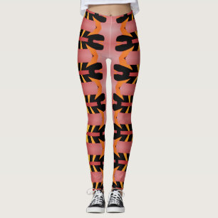 Leggings Patrón de color vintage "Ratti_Creative_Arts" L
