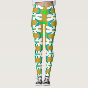 Leggings Patrón de color vintage "Ratti_Creative_Arts" L