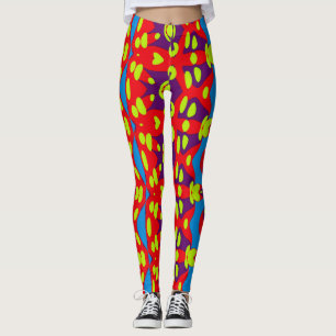 Leggings Patrón de color vintage "Ratti_Creative_Arts" L