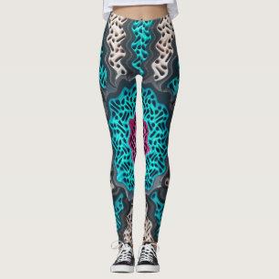 Leggings Patrón de colores abstractos