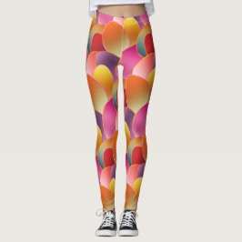Leggings Patrón de colores de primavera con gradiente de lá