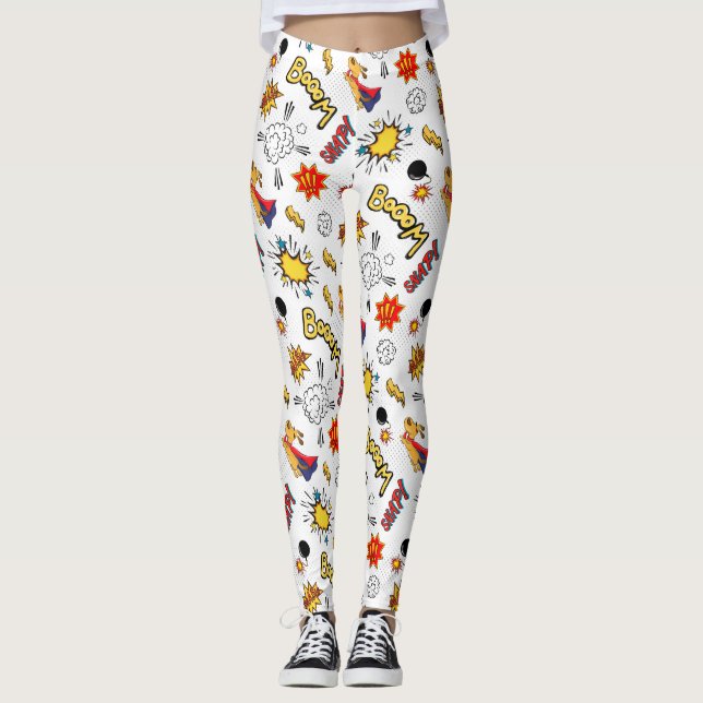 Leggings Patrón de Cómic (Anverso)