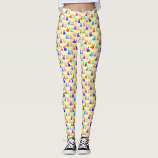 Leggings Patrón de conejitos lindos
