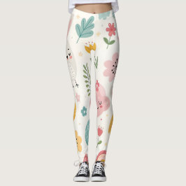 Leggings Patrón de conejo de Pascua