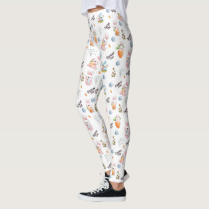 Leggings Patrón de Conejos de Día de Pascua