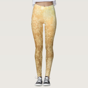 Leggings Patrón de copo de nieve