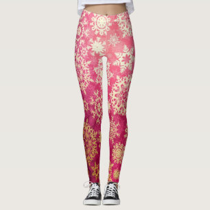 Leggings Patrón de copo de nieve