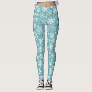 Leggings Patrón de copo de nieve