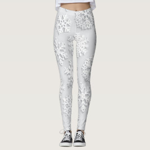 Leggings Patrón de copo de nieve