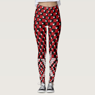 Leggings Patrón de copos de nieve