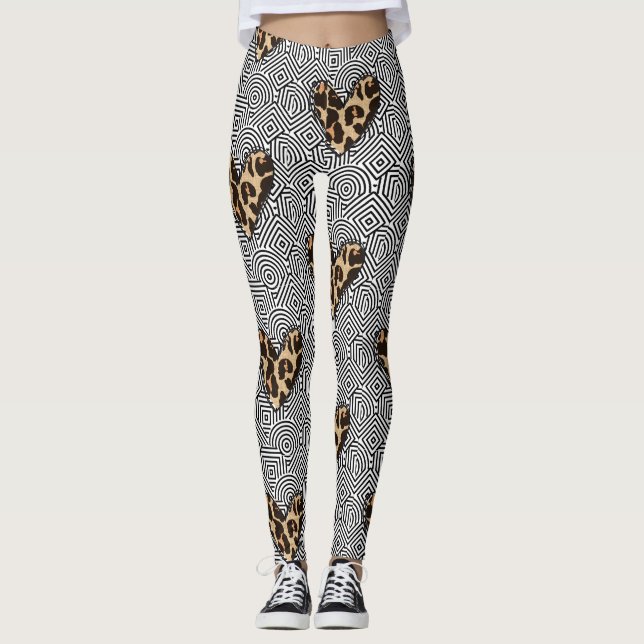LEGGINGS PATRÓN DE CORAZÓN (Anverso)